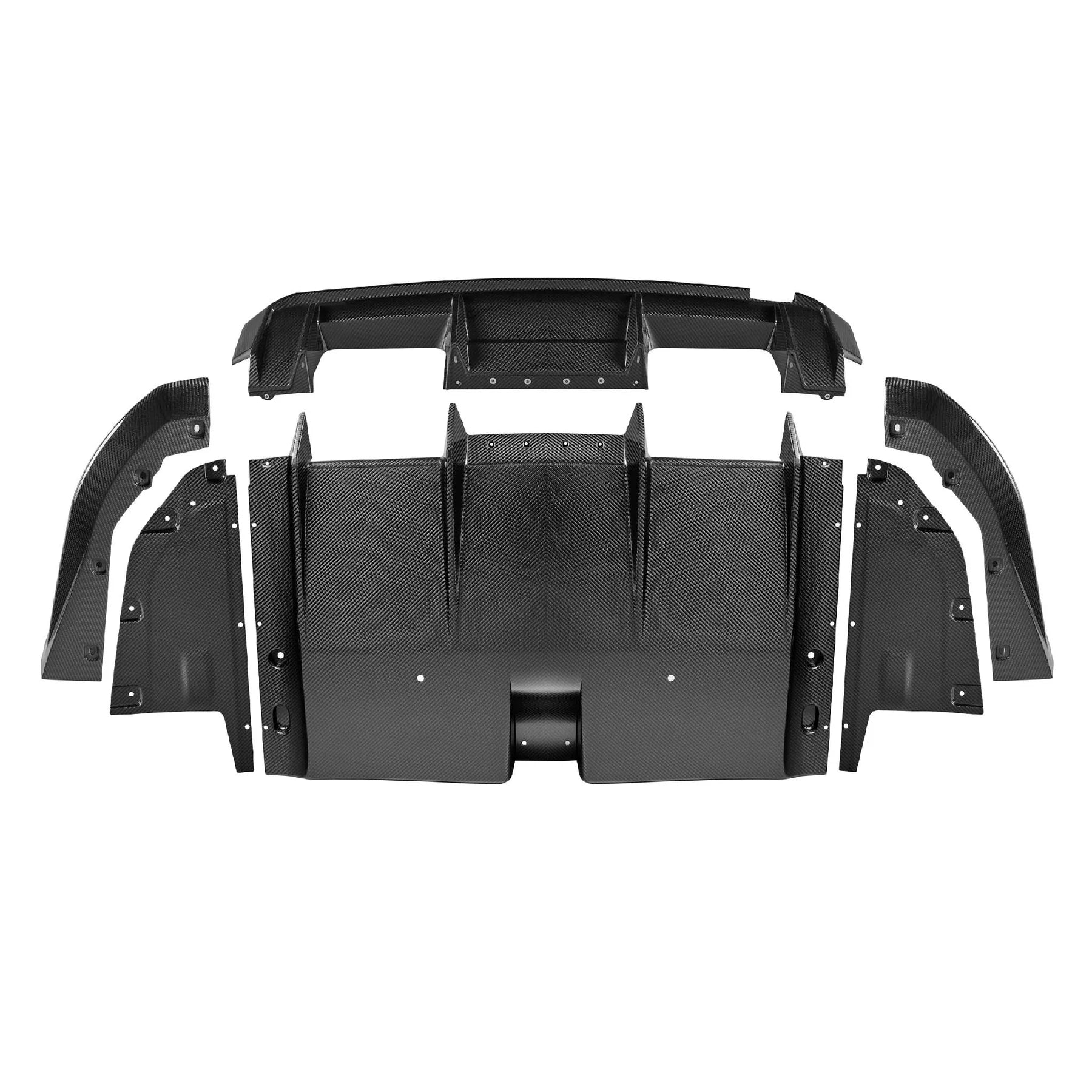 HAW RSC Style Dry Carbon Fiber 7 Pieces Rear Diffuser for BMW M3 G80 / G81 M4 G82 / G83