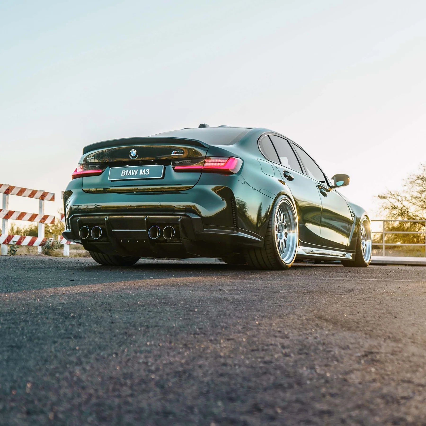 HAW RSC Style Dry Carbon Fiber 7 Pieces Rear Diffuser for BMW M3 G80 / G81 M4 G82 / G83