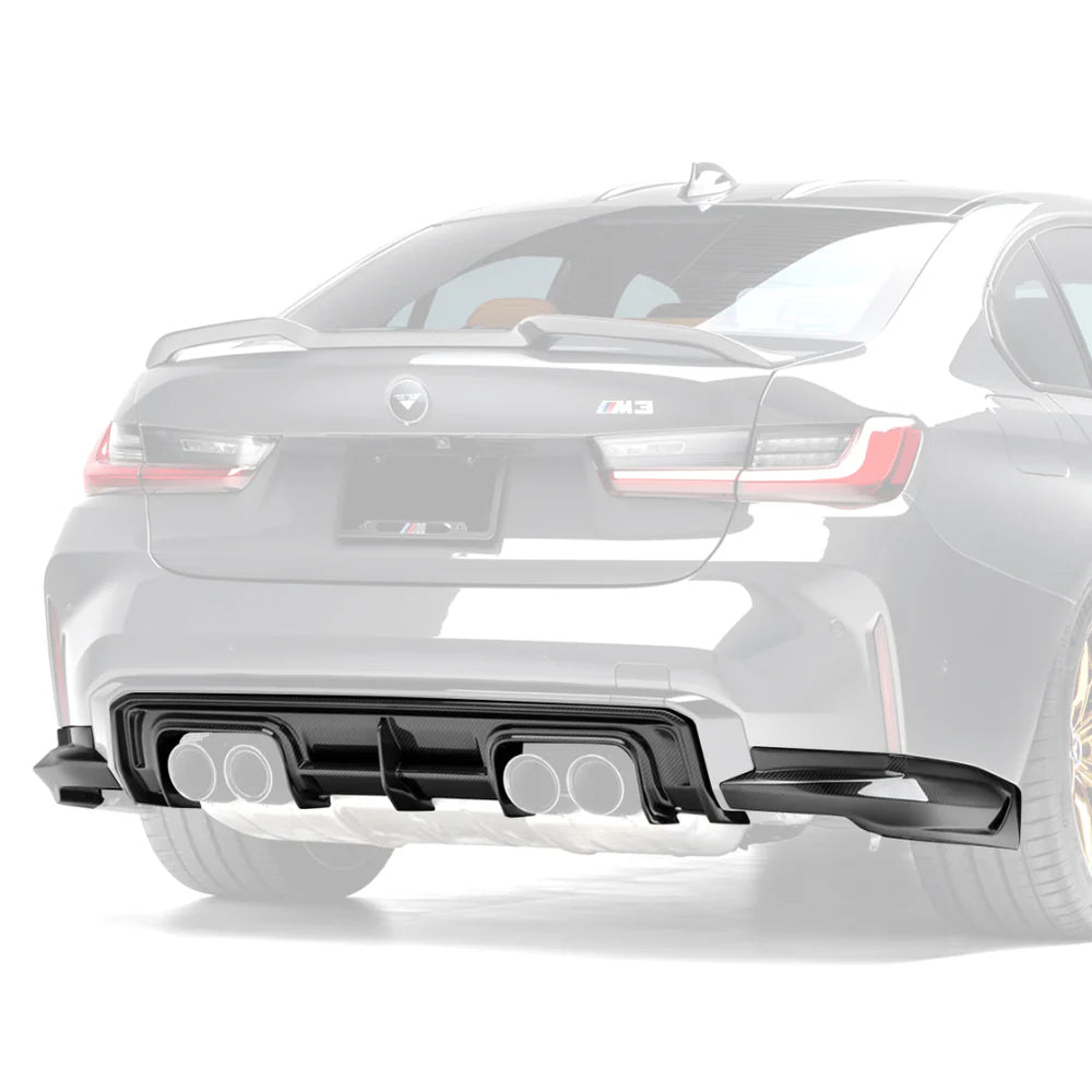 HAW V Style Dry Carbon Fiber Rear Diffuser for BMW M3 G80 / G81 M4 G82 / G83