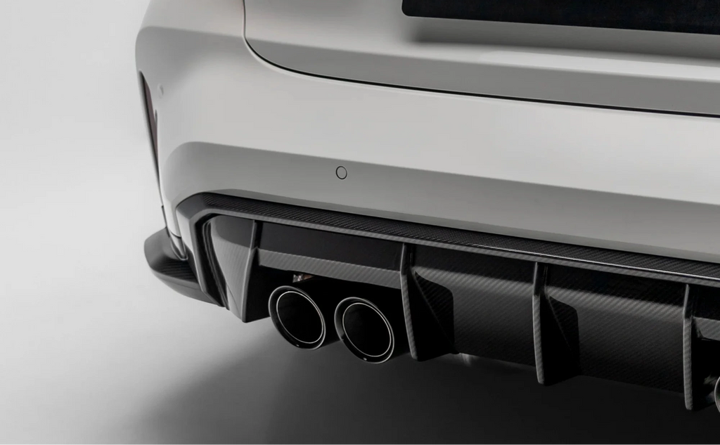 HAW OEM Style Dry Carbon Fiber Rear Diffuser Trim for BMW M3 G80 / G81 M4 G82 / G83