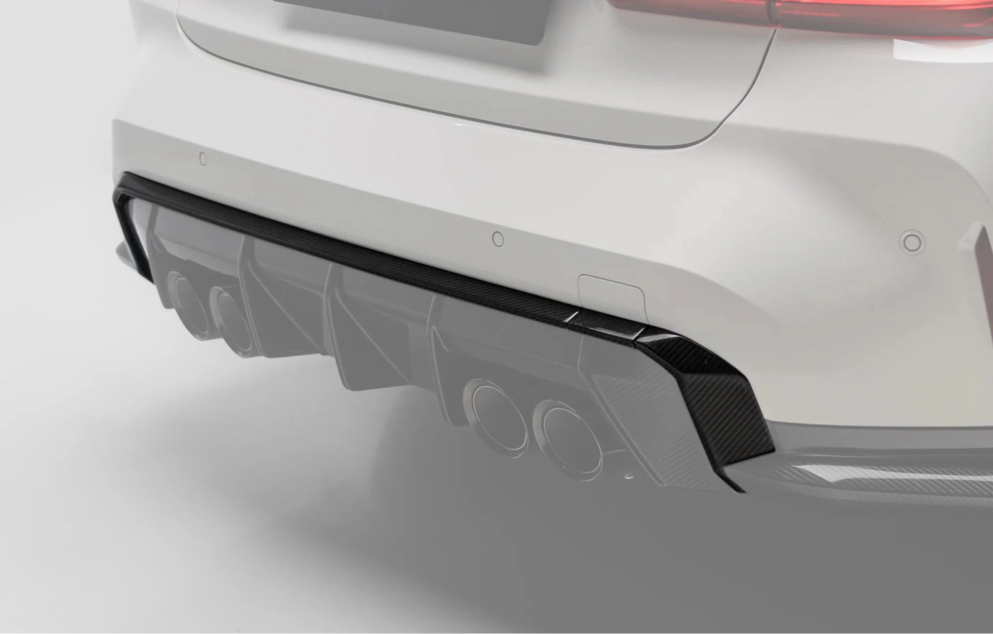 HAW OEM Style Dry Carbon Fiber Rear Diffuser Trim for BMW M3 G80 / G81 M4 G82 / G83