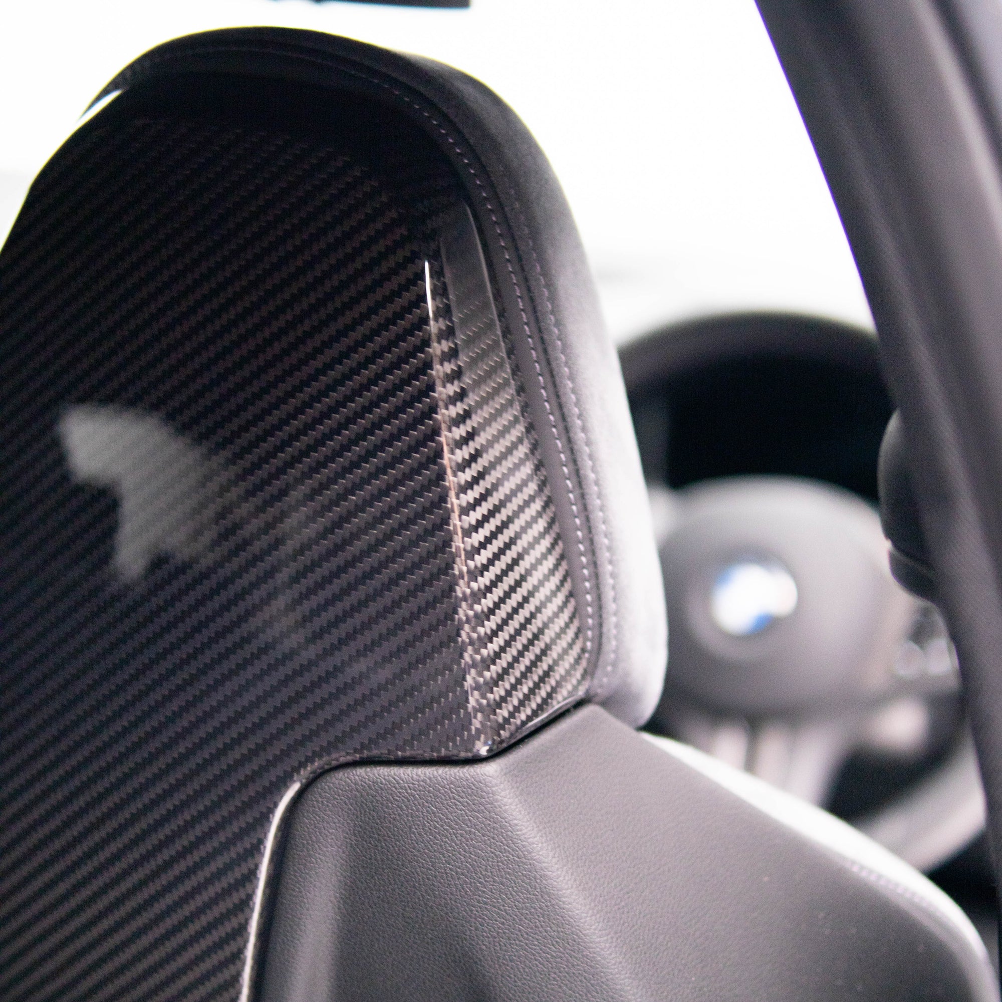 HAW OEM Style Carbon Fiber Upper Front Backrest Cover for BMW 2 Series G42 / 3 Series G20 / M3 G80 / M4 G82 / M8 F91 F92 F92 / X3M F97 / X4M F98