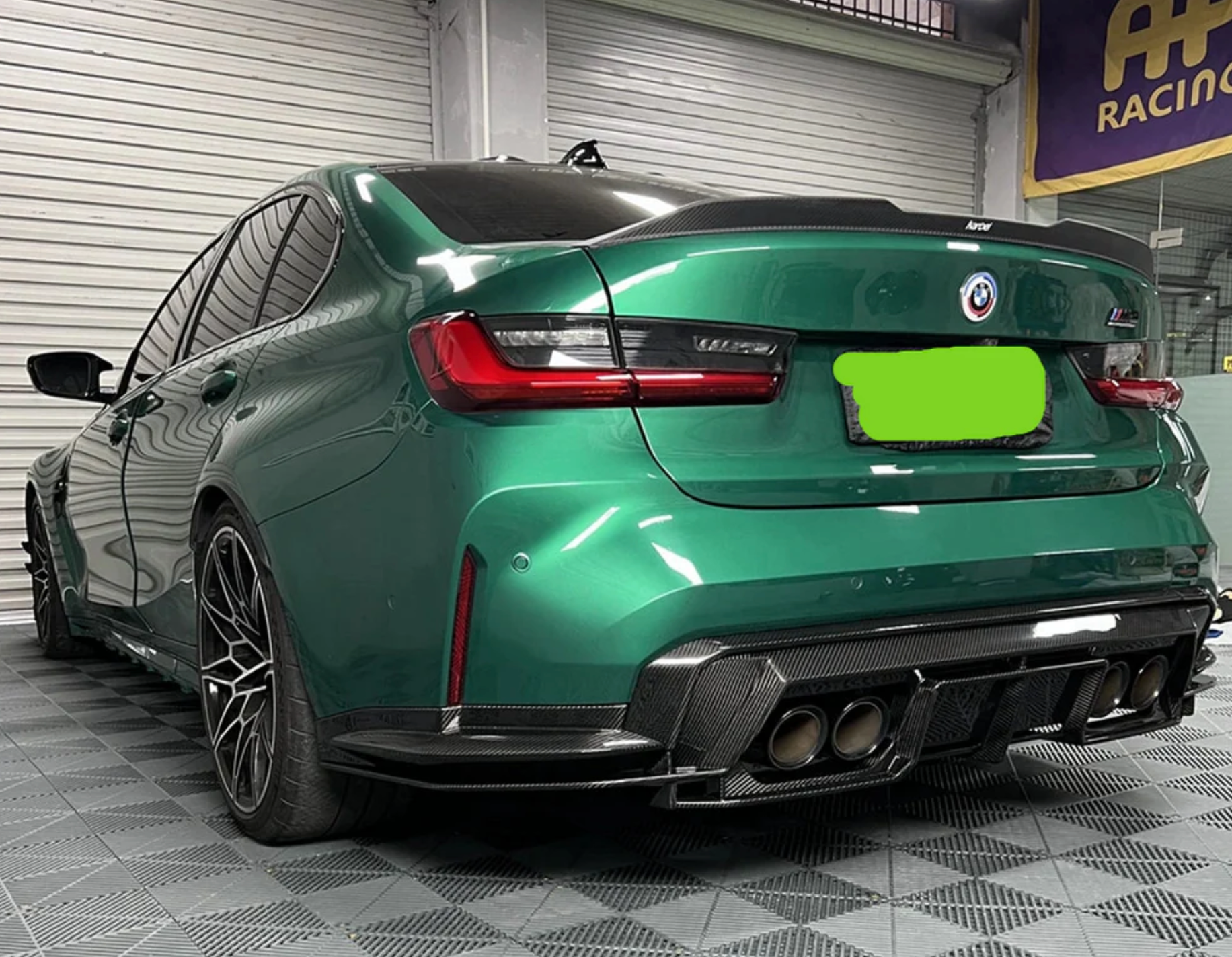 HAW PSM Style Dry Carbon Fiber Rear Diffuser for BMW M3 G80 / G81 M4 G82 / G83