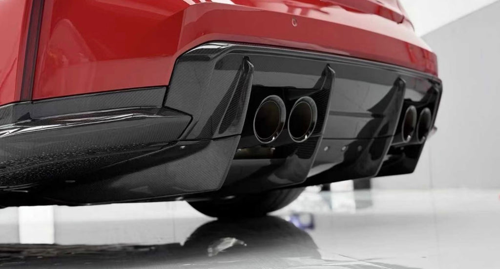 HAW RSC Style Dry Carbon Fiber 7 Pieces Rear Diffuser for BMW M3 G80 / G81 M4 G82 / G83