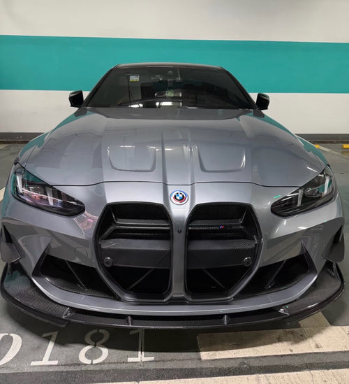 HAW 3D Style Dry Carbon Fiber Front Lip for BMW M3 M4 G80 G81 G82 G83
