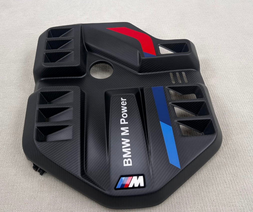 HAW OEM Style Pre Pregged Dry Carbon Engine Cover For BMW M2 G87 / M3 G80 G81 / M4 G82 G83