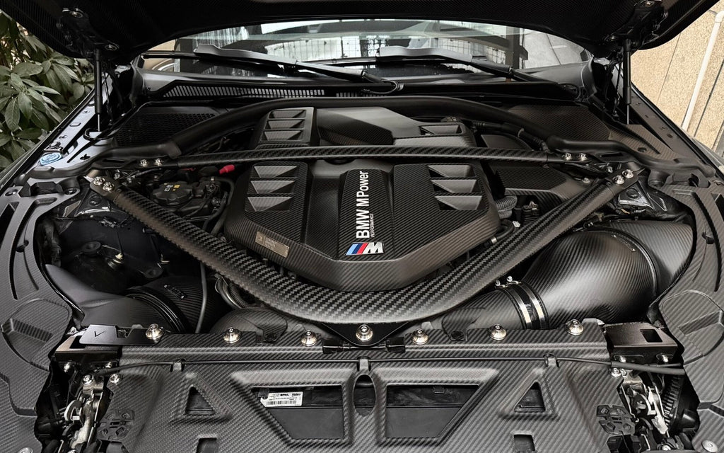 HAW Dry Carbon Fiber Engine Cover Strut Bar Type 2 for BMW M2 M3 M4