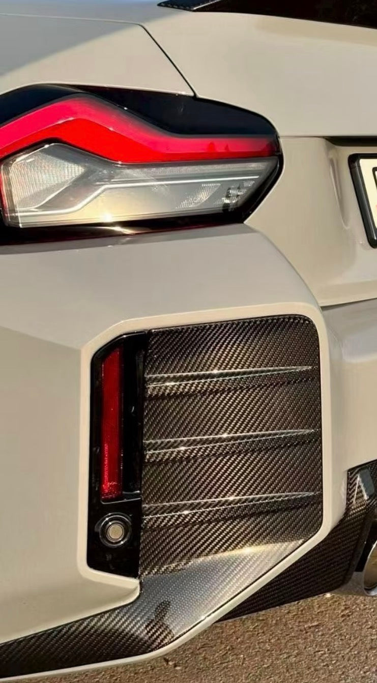 HAW MP style Pre Pregged Dry Carbon Fiber Rear Bumper Trim for BMW M2 G87