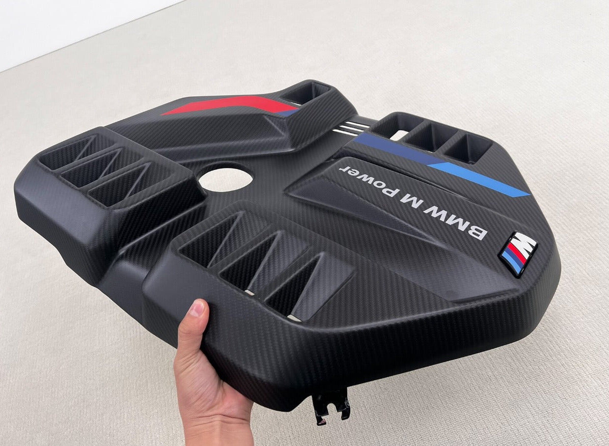 HAW OEM Style Pre Pregged Dry Carbon Engine Cover For BMW M2 G87 / M3 G80 G81 / M4 G82 G83