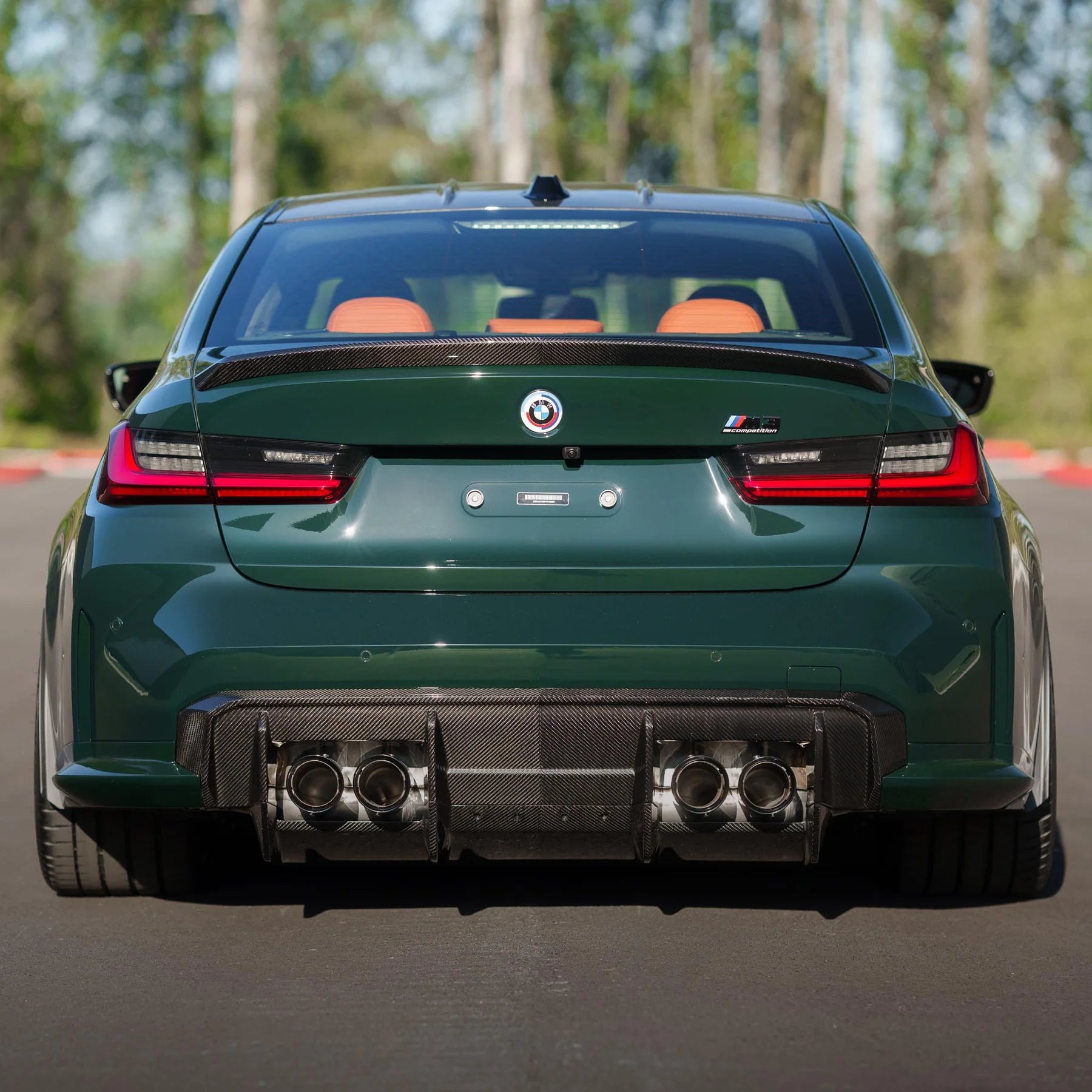 HAW RSC Style Dry Carbon Fiber 7 Pieces Rear Diffuser for BMW M3 G80 / G81 M4 G82 / G83